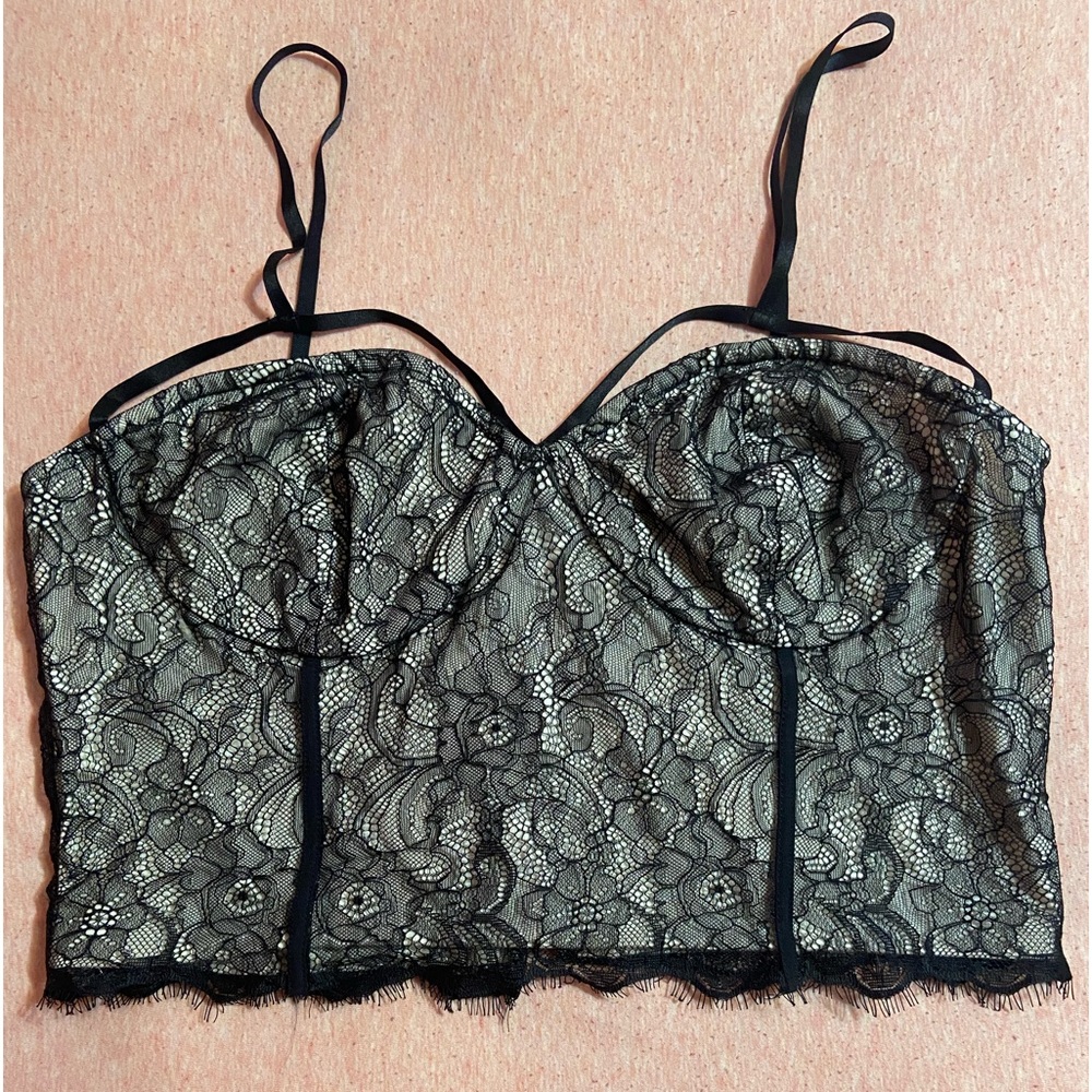 Express Large black lace corset